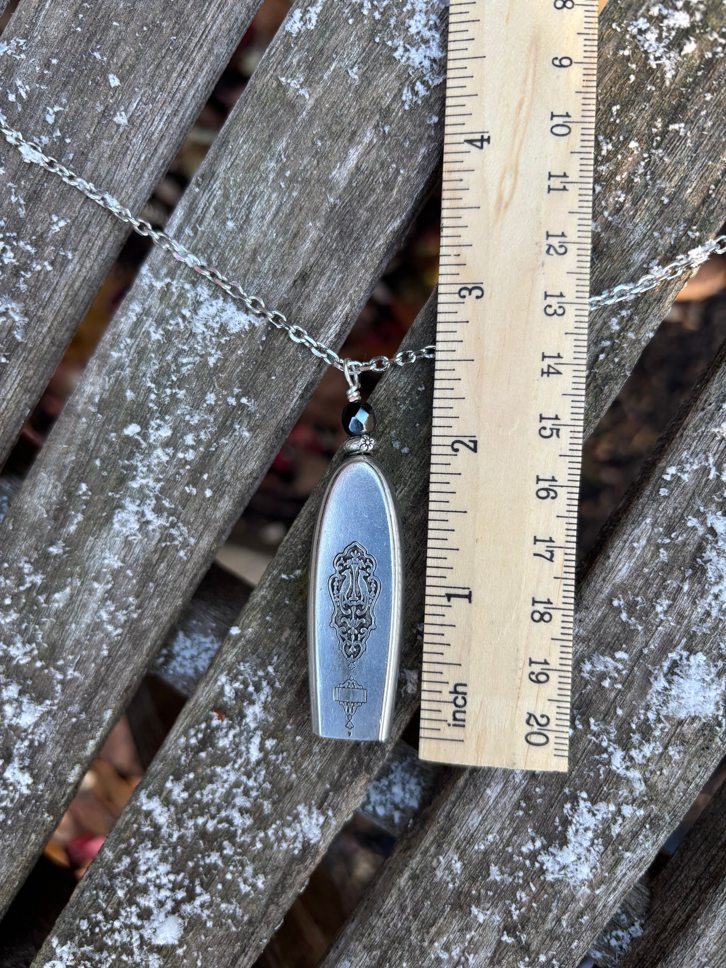 Up-Cycled Vintage Silverware Fairy/Angel Bell Pendant