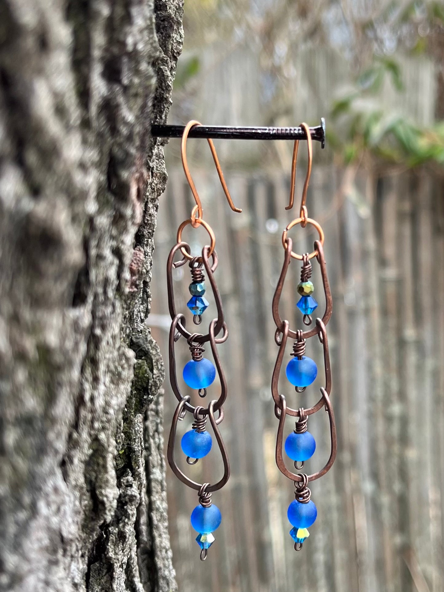 Copper Wire Earrings