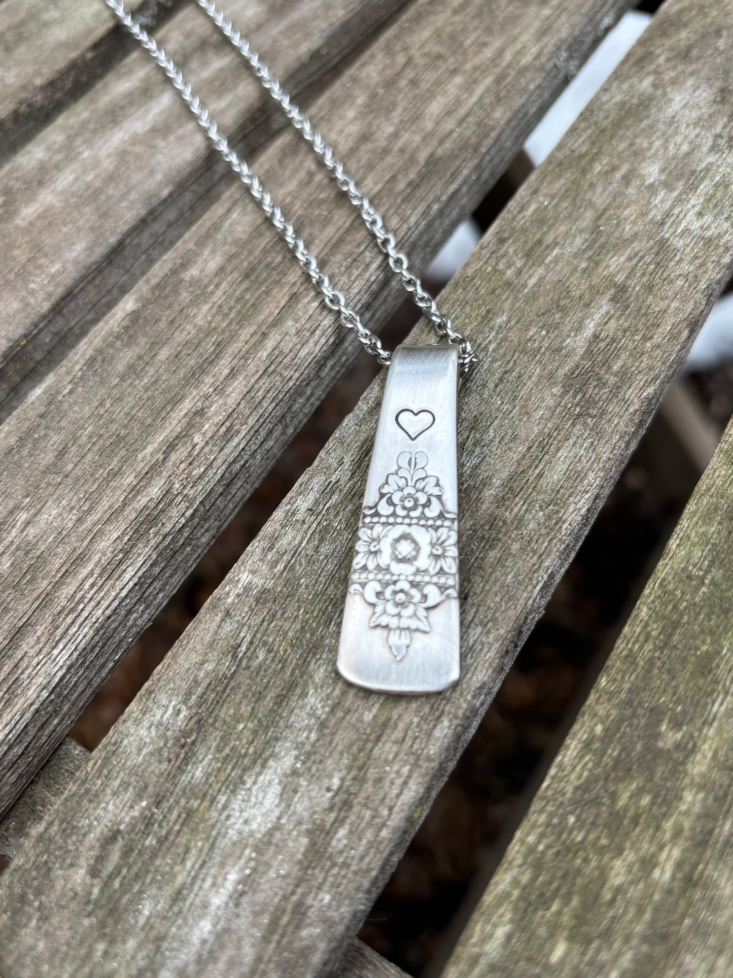 Up-Cycled Vintage Silverware Pendant