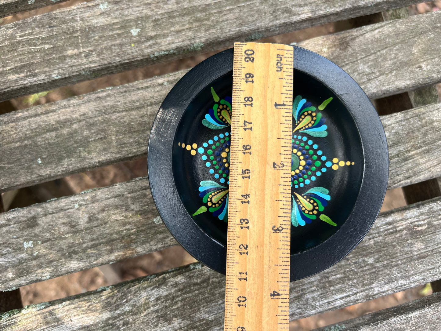 Concrete Mandala Bowl-Trinket Dish