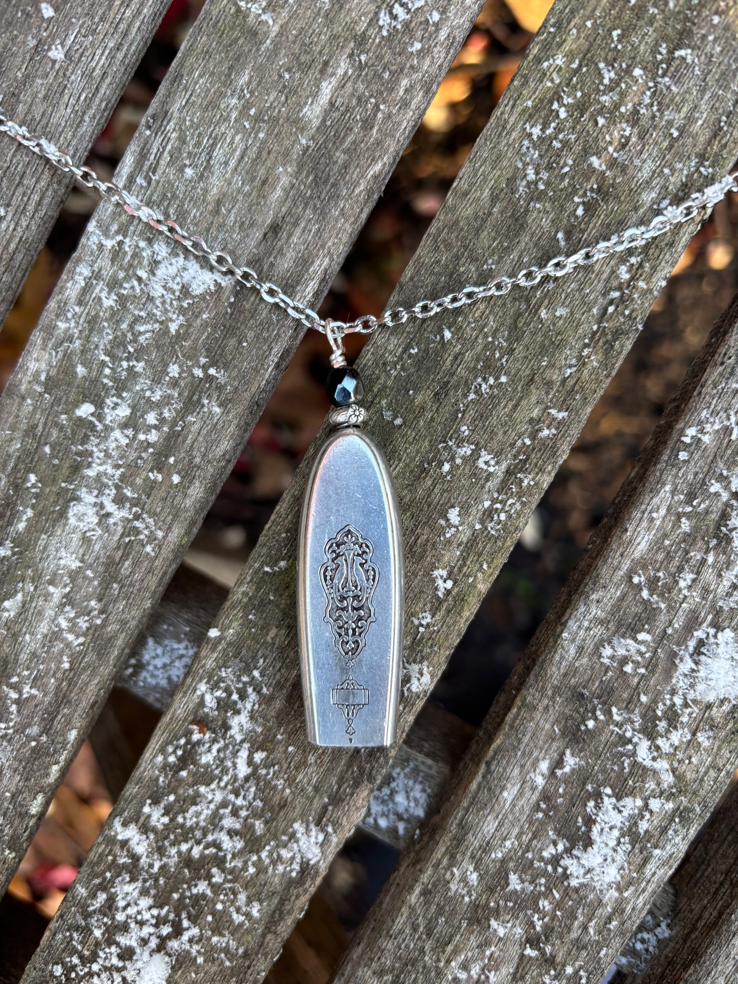 Up-Cycled Vintage Silverware Fairy/Angel Bell Pendant