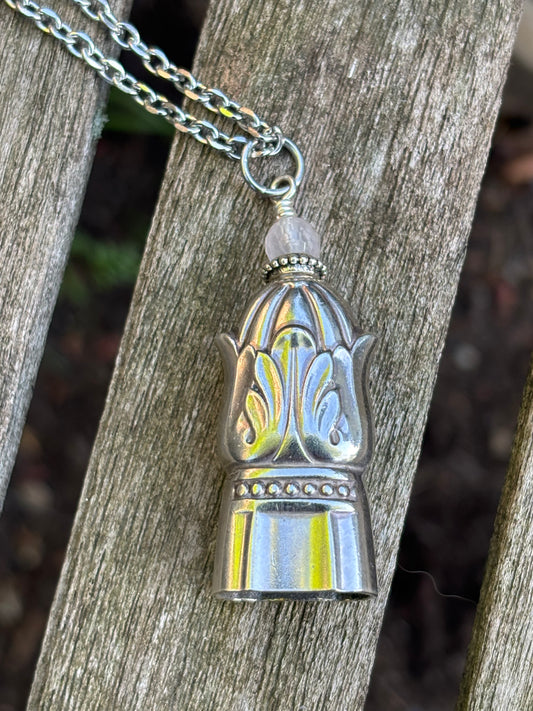 Up-Cycled Vintage Silverware Fairy/Angel Bell Pendant