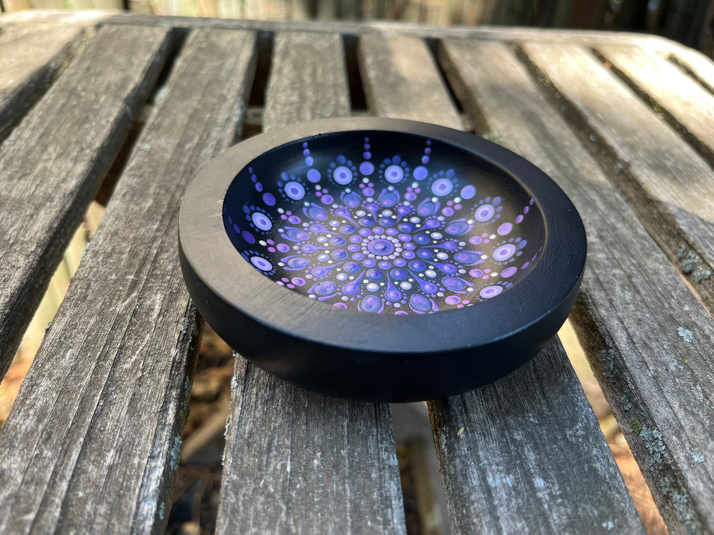 Concrete Mandala Bowl-Trinket Dish