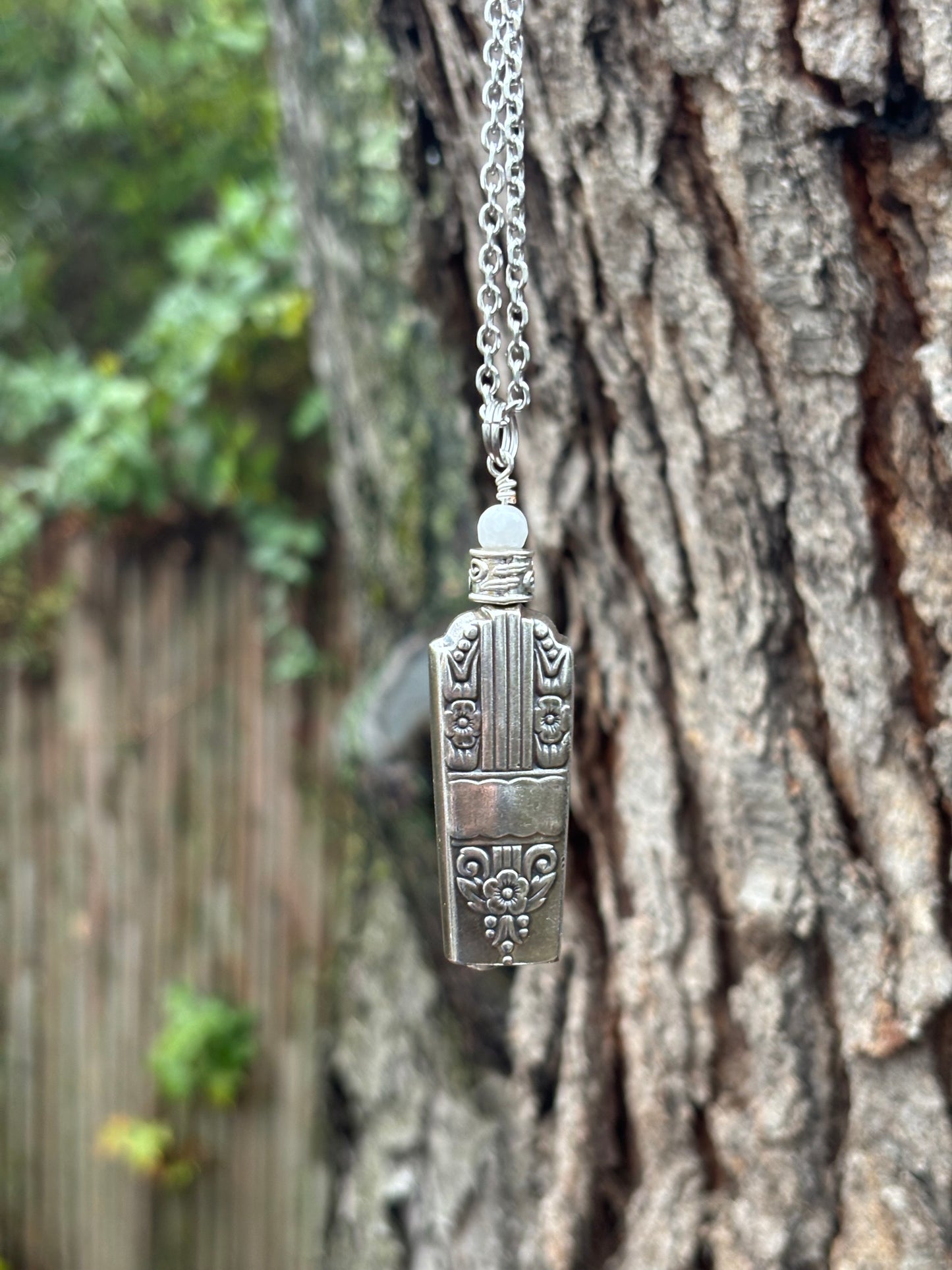 Up-Cycled Vintage Silverware Fairy/Angel Bell Pendant