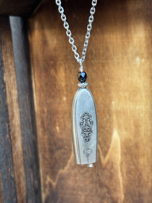 Up-Cycled Vintage Silverware Fairy/Angel Bell Pendant