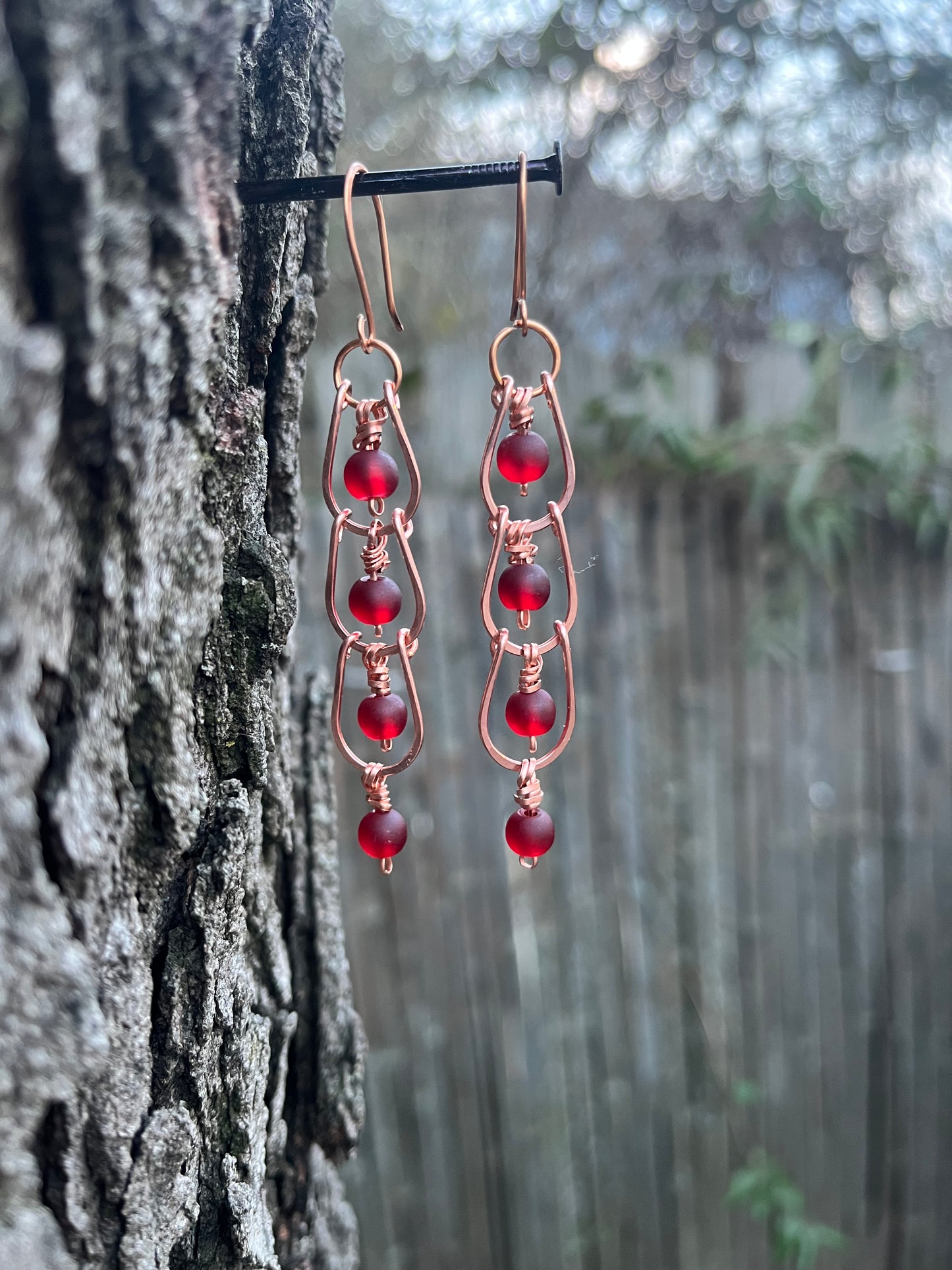 Copper Wire Earrings