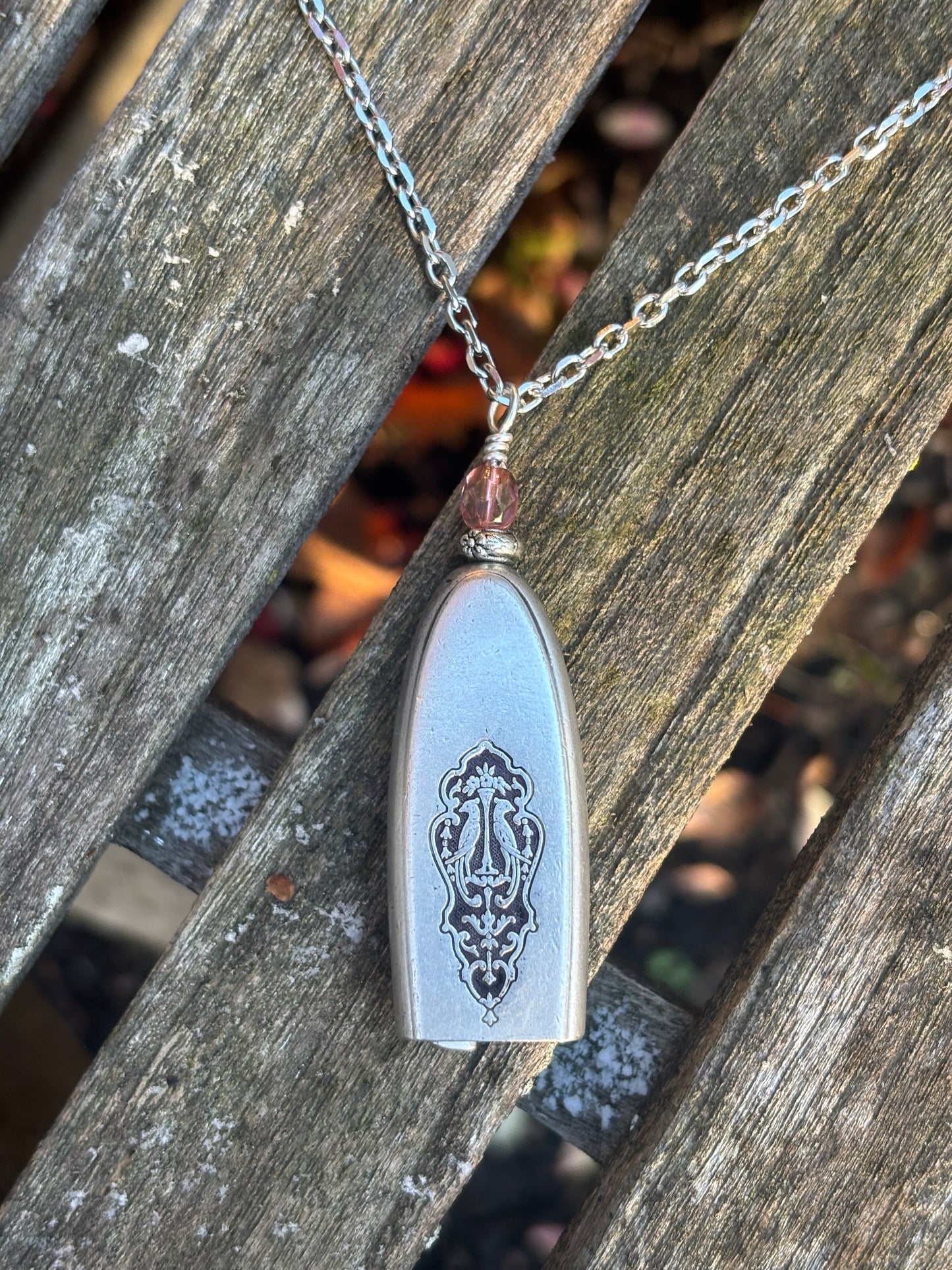 Up-Cycled Vintage Silverware Fairy/Angel Bell Pendant