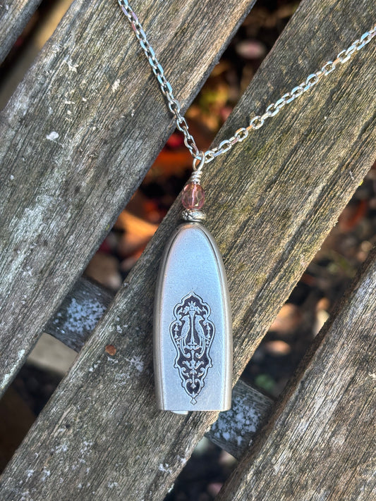 Up-Cycled Vintage Silverware Fairy/Angel Bell Pendant