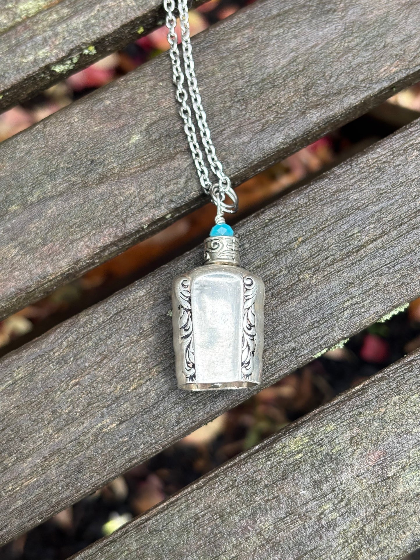 Up-Cycled Vintage Silverware Fairy/Angel Bell Pendant