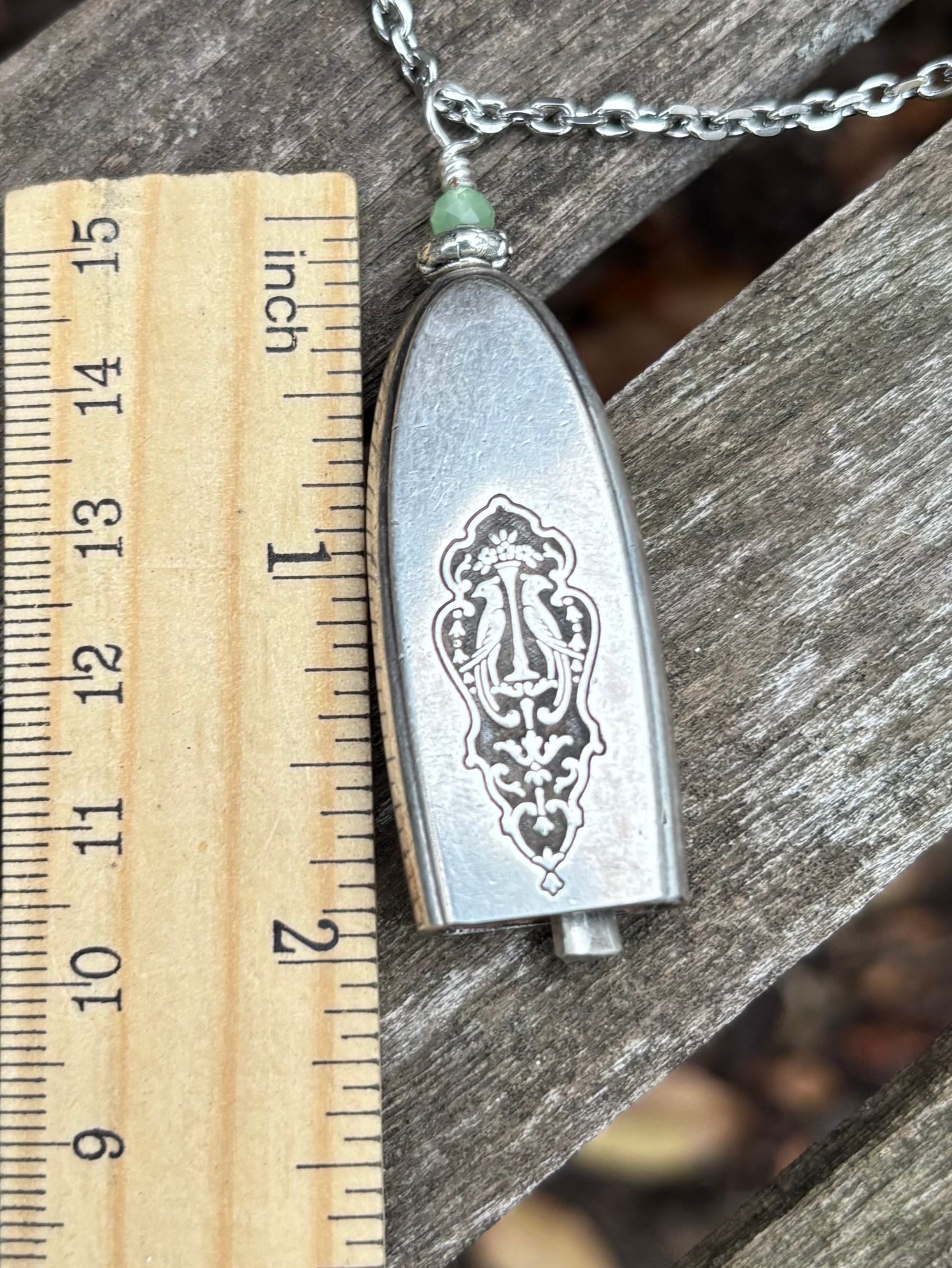 Up-Cycled Vintage Silverware Fairy/Angel Bell Pendant