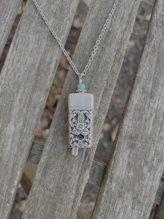 Up-Cycled Vintage Silverware Fairy/Angel Bell Pendant