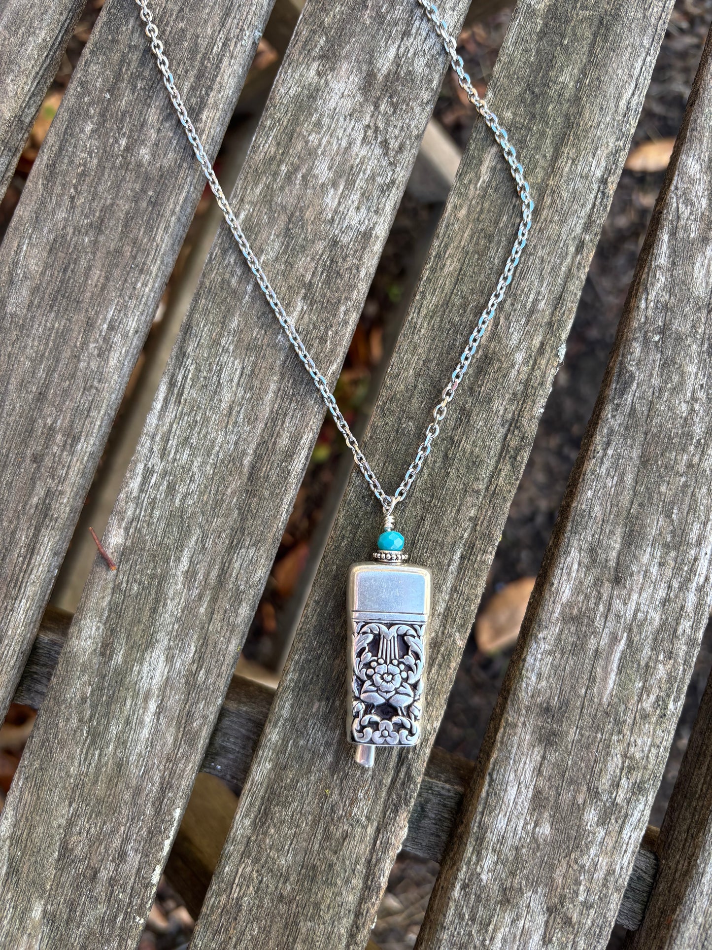 Up-Cycled Vintage Silverware Fairy/Angel Bell Pendant