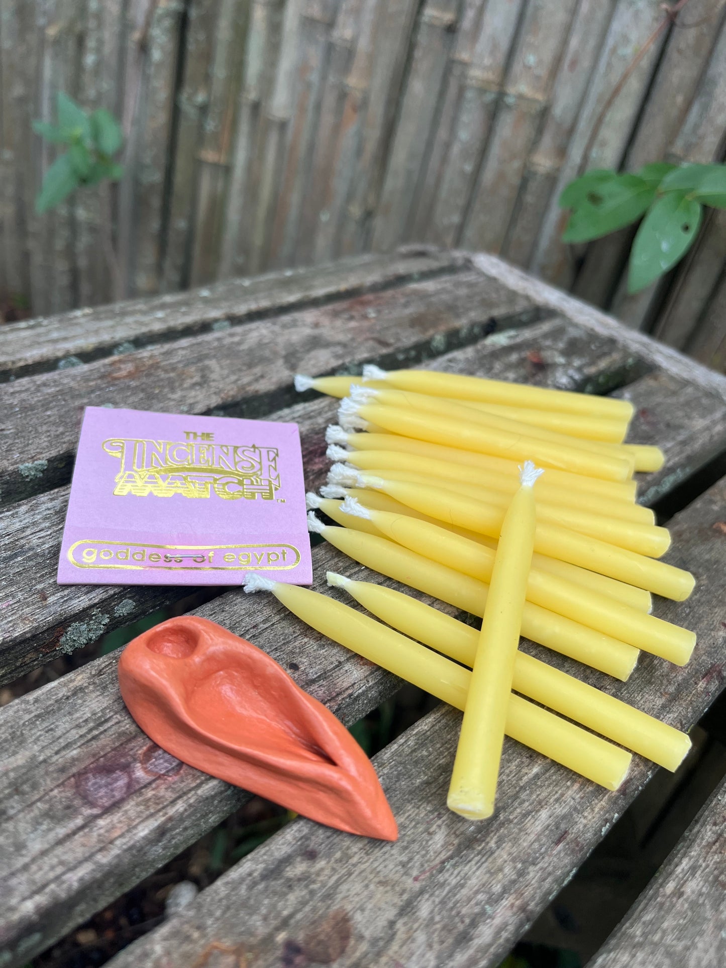 100% Pure Beeswax Candles- 30 Minute Meditation Candles-GODDESS-30 Candle Set as