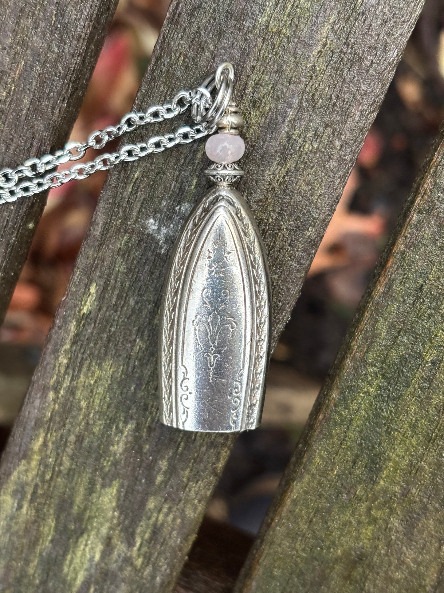 Up-Cycled Vintage Silverware Fairy/Angel Bell Pendant