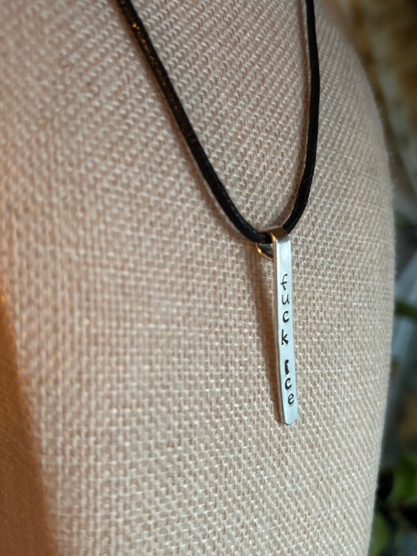 Up-Cycled Vintage Silverware Pendant Fuck Ice