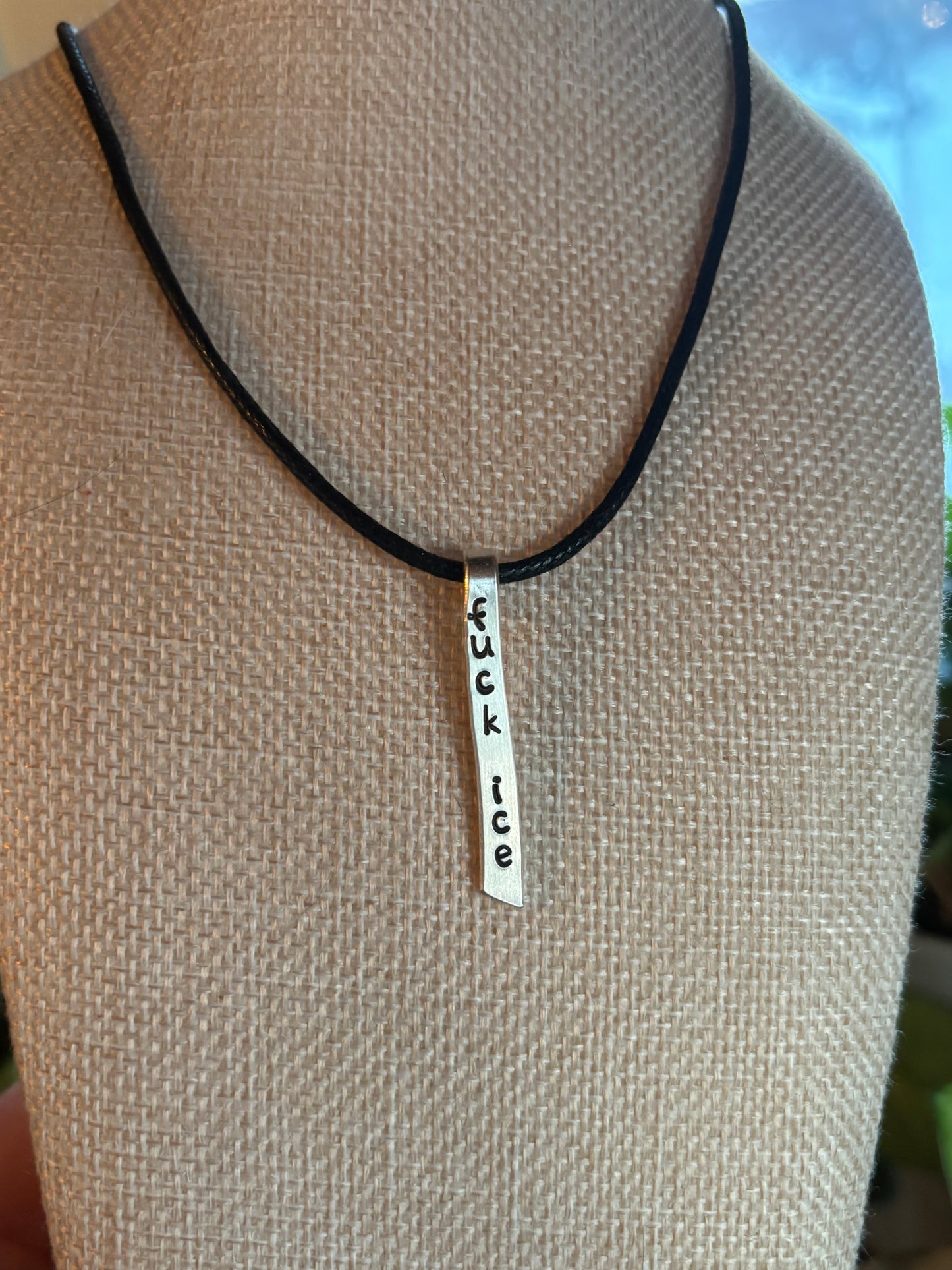 Up-Cycled Vintage Silverware Pendant Fuck Ice
