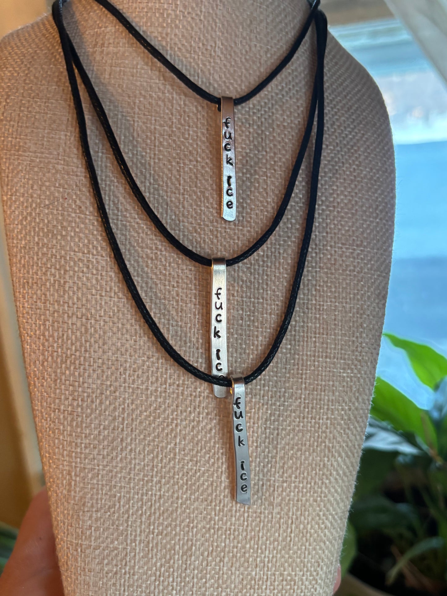 Up-Cycled Vintage Silverware Pendant Fuck Ice