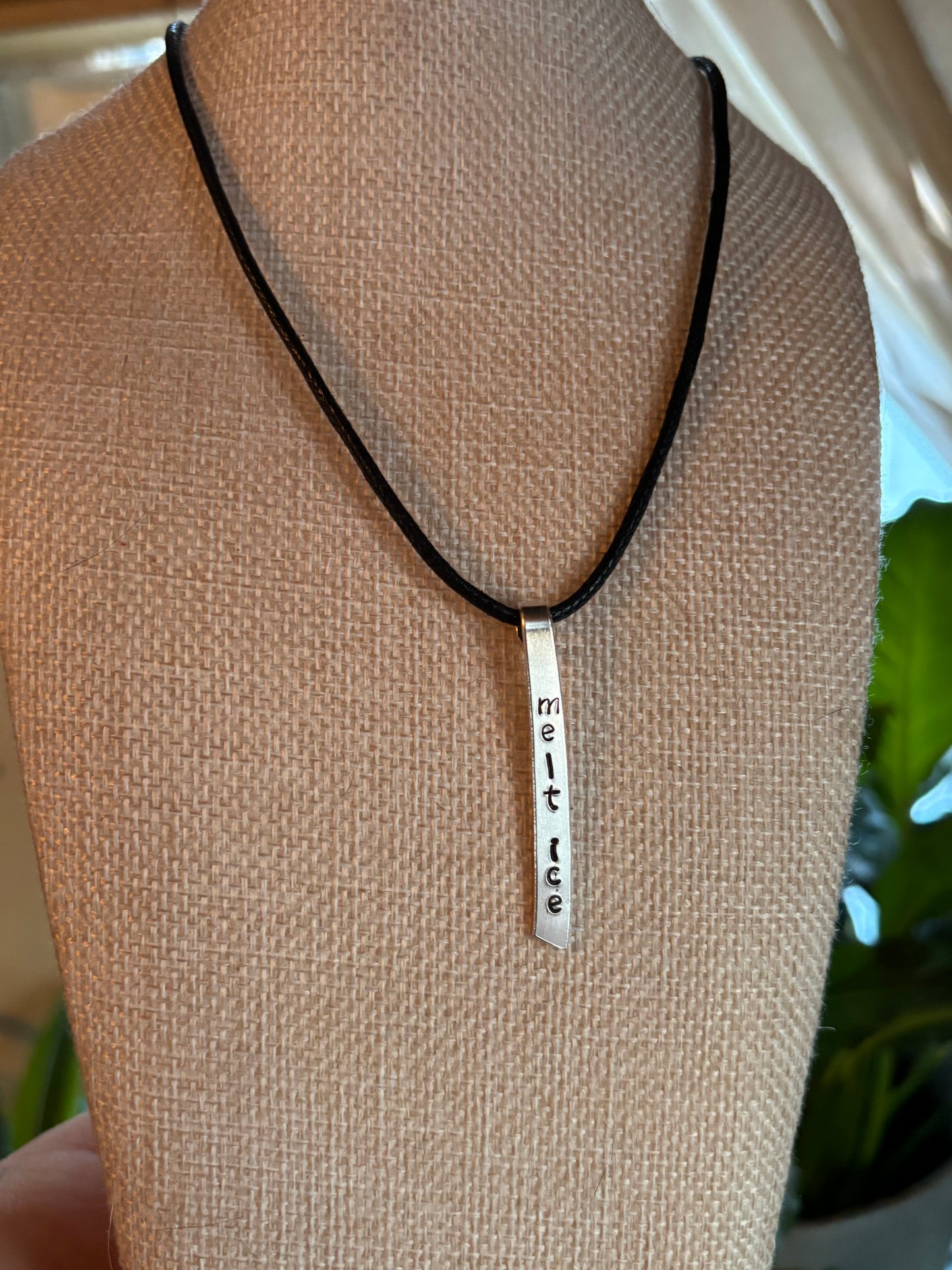 Up-Cycled Vintage Silverware Pendant  Melt Ice