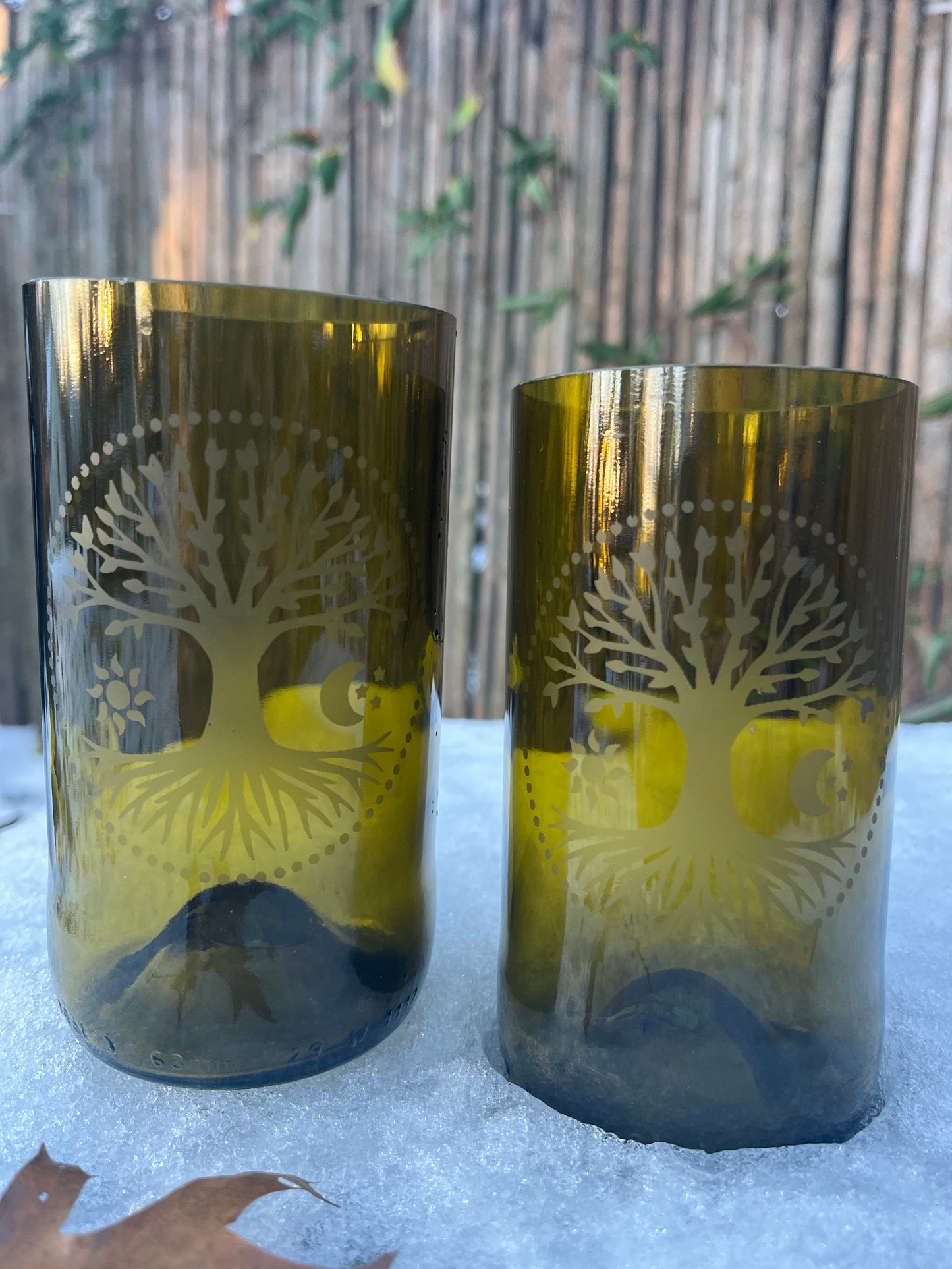 Re-Wined Up-Cycled Drinking Glasses