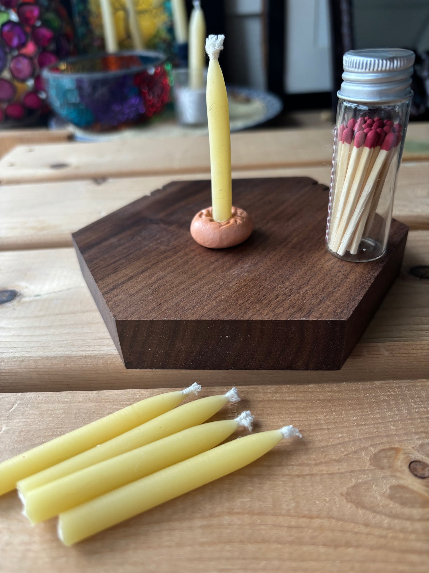 100% Pure Beeswax Candles- 20 Minute Meditation-20 Candle Set