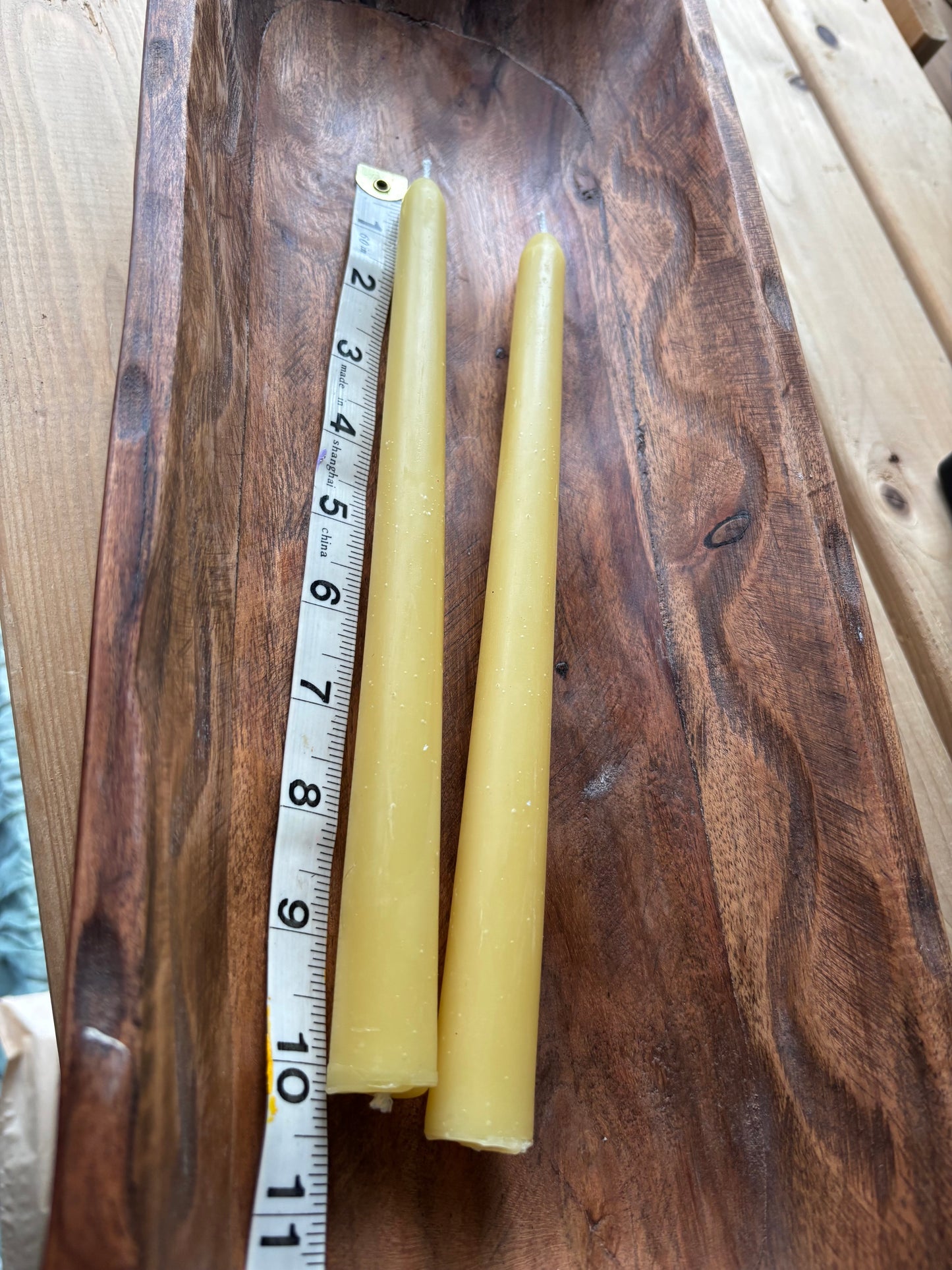 100% Pure Beeswax Candle Tapers