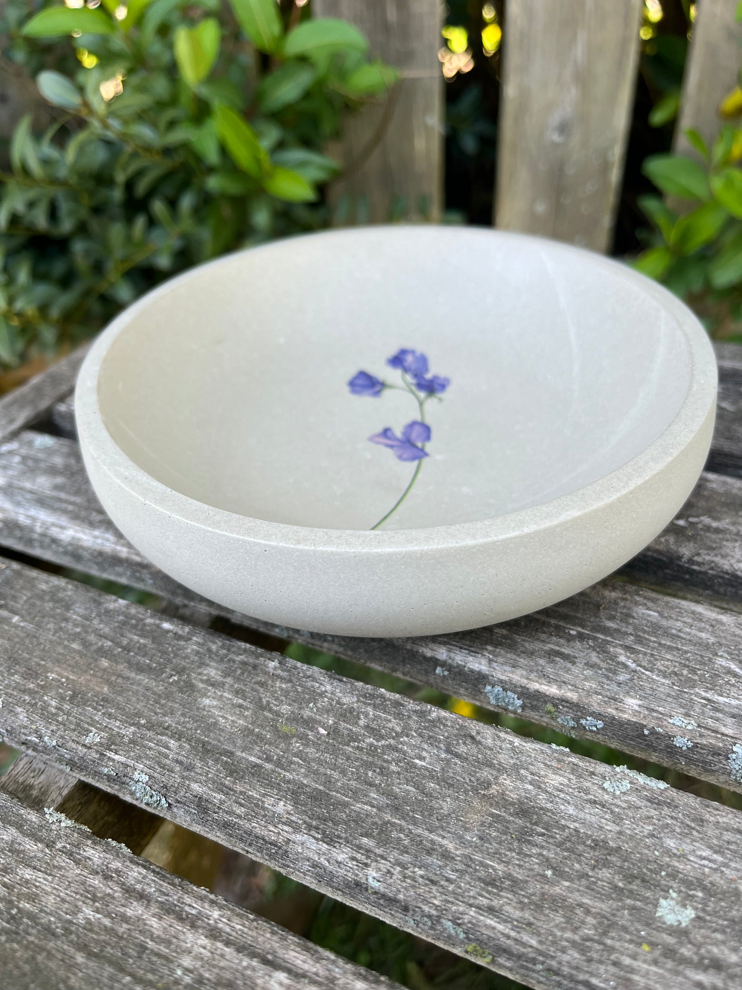 Concrete Trinket Bowl - Flower