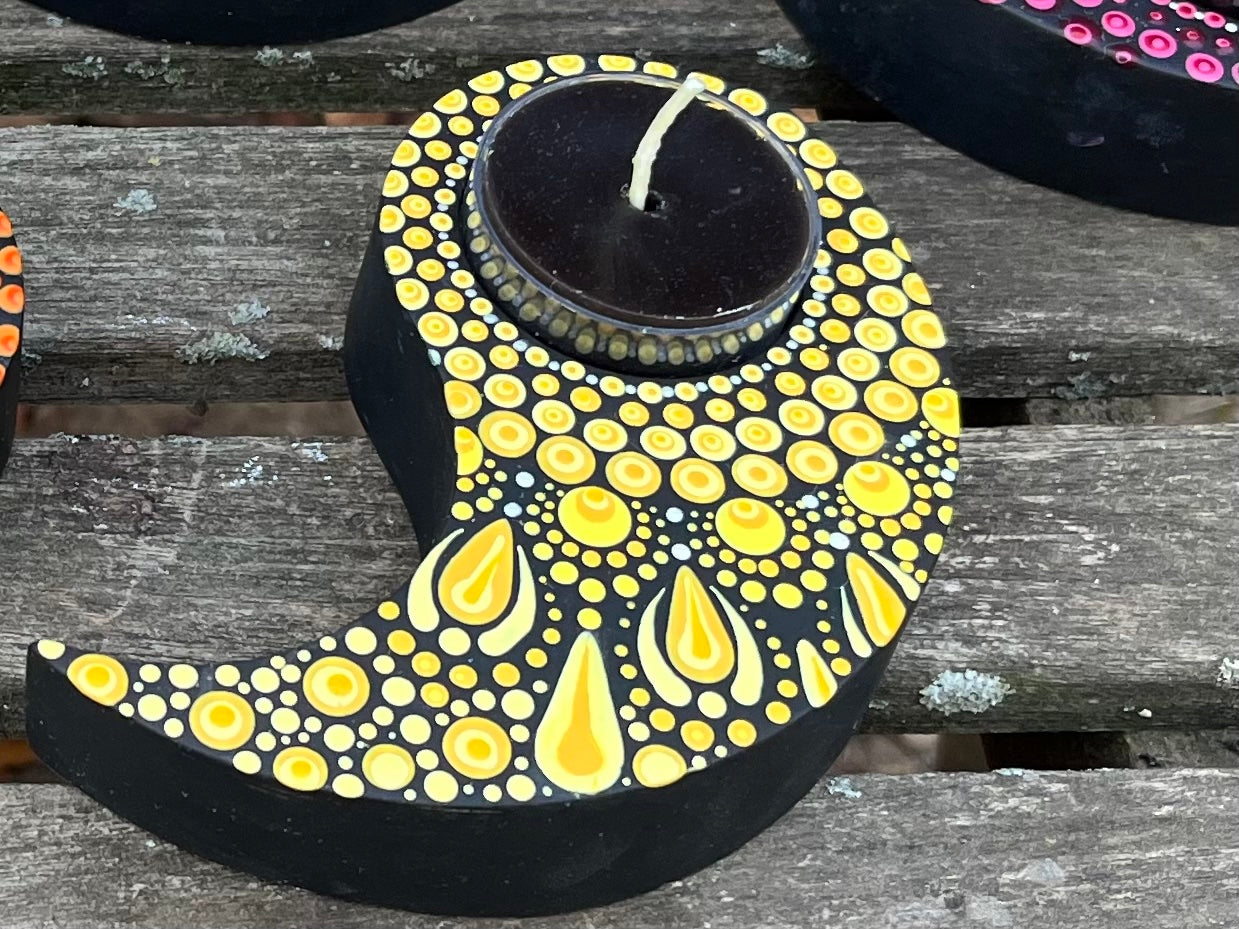 Concrete Yin Yang Tealight Tea Light Holder