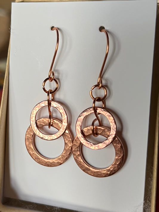 Copper Washer Earrings