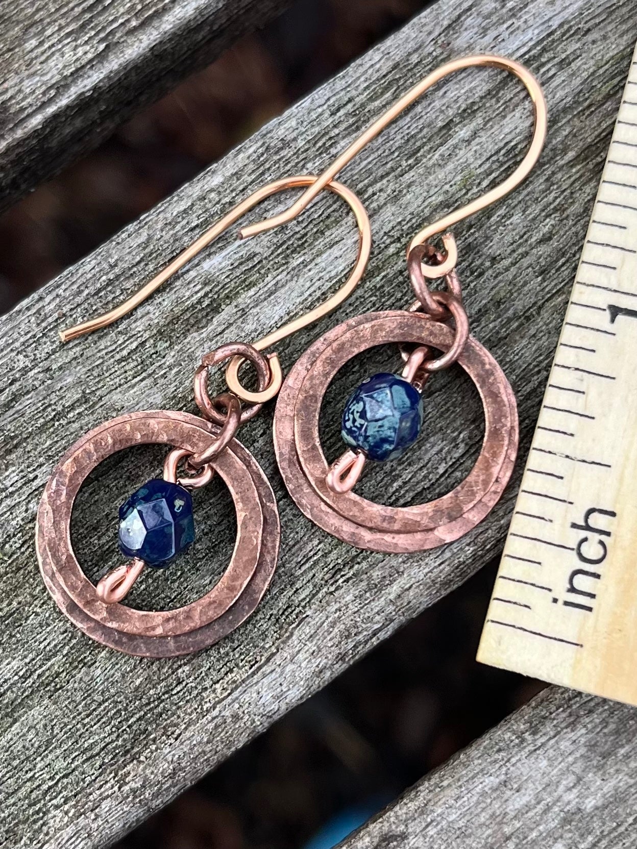 Copper Washer Earrings