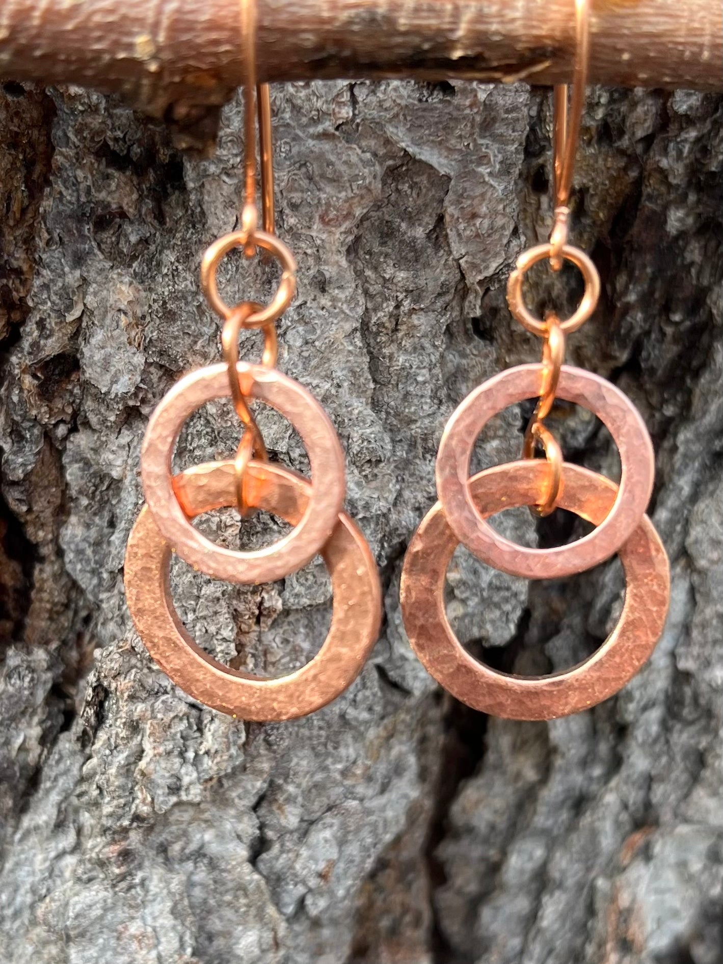 Copper Washer Earrings