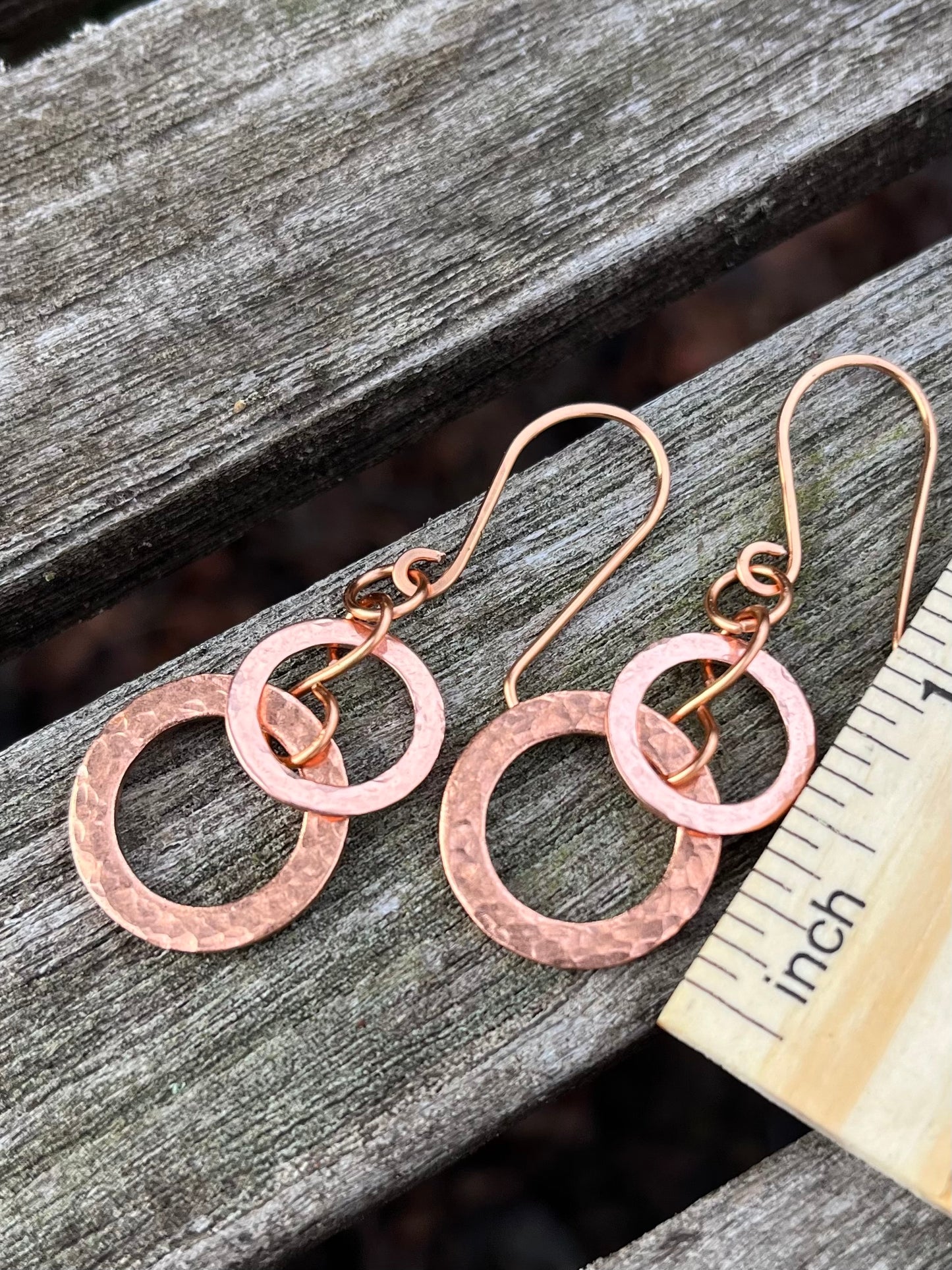 Copper Washer Earrings