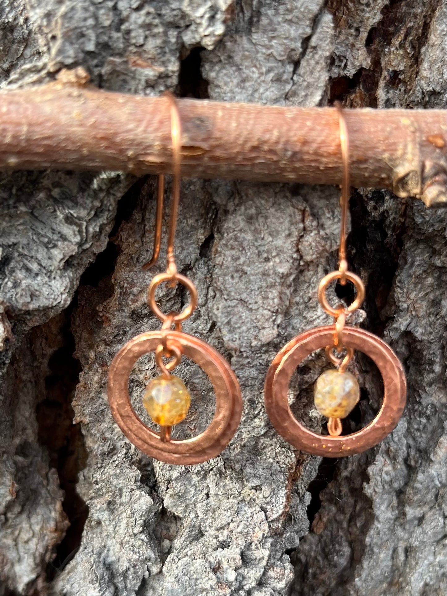 Copper Washer Earrings