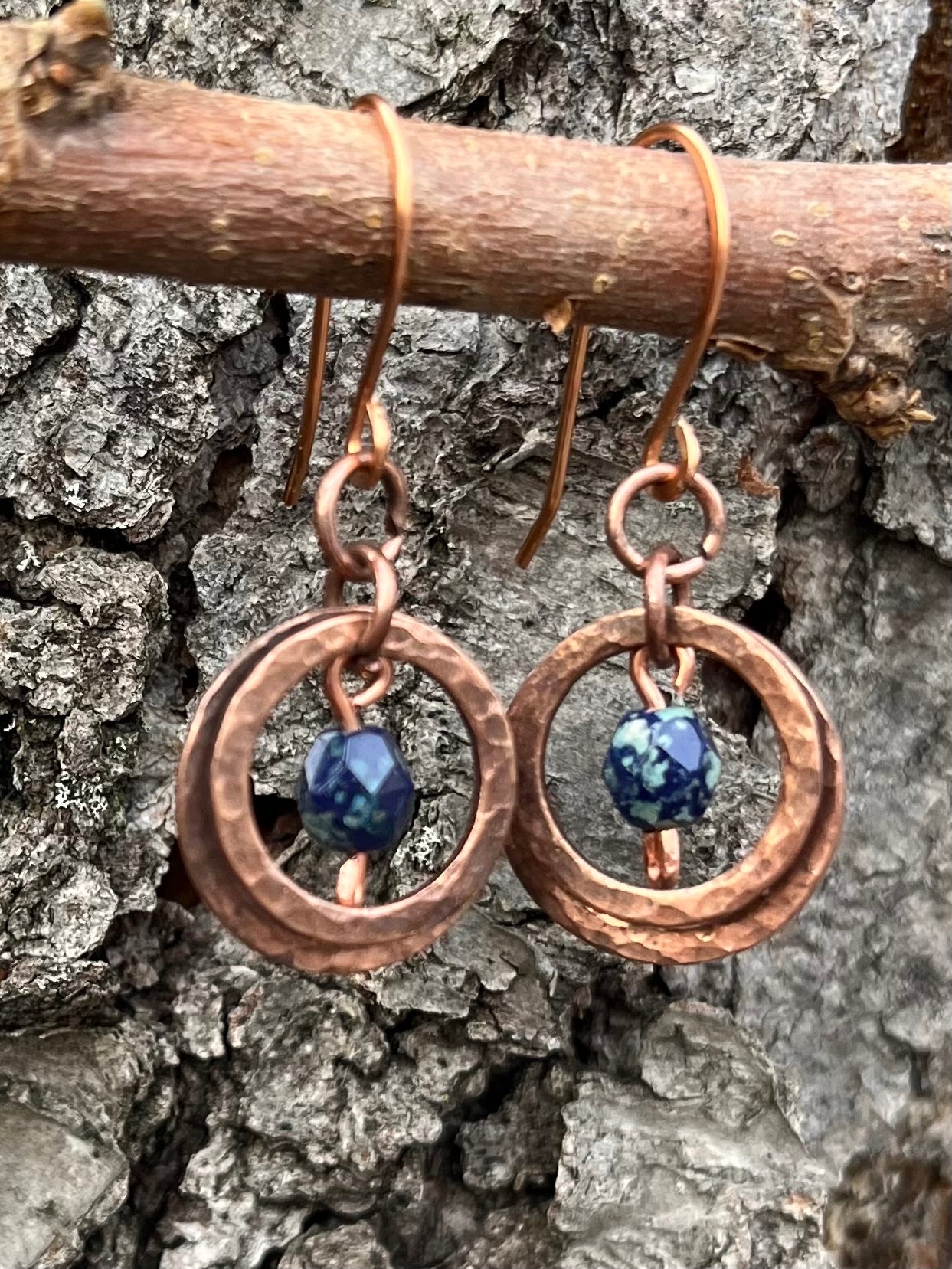 Copper Washer Earrings