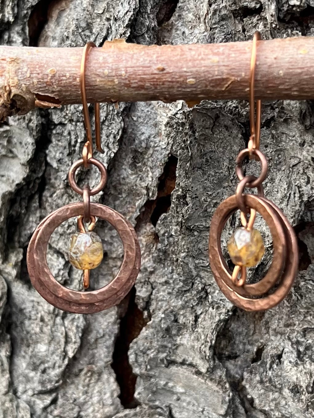 Copper Washer Earrings