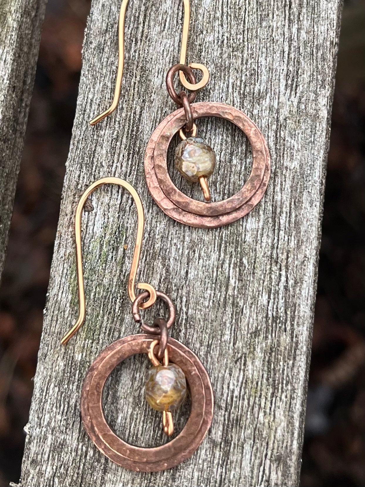 Copper Washer Earrings