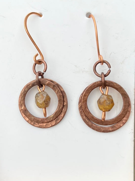 Copper Washer Earrings