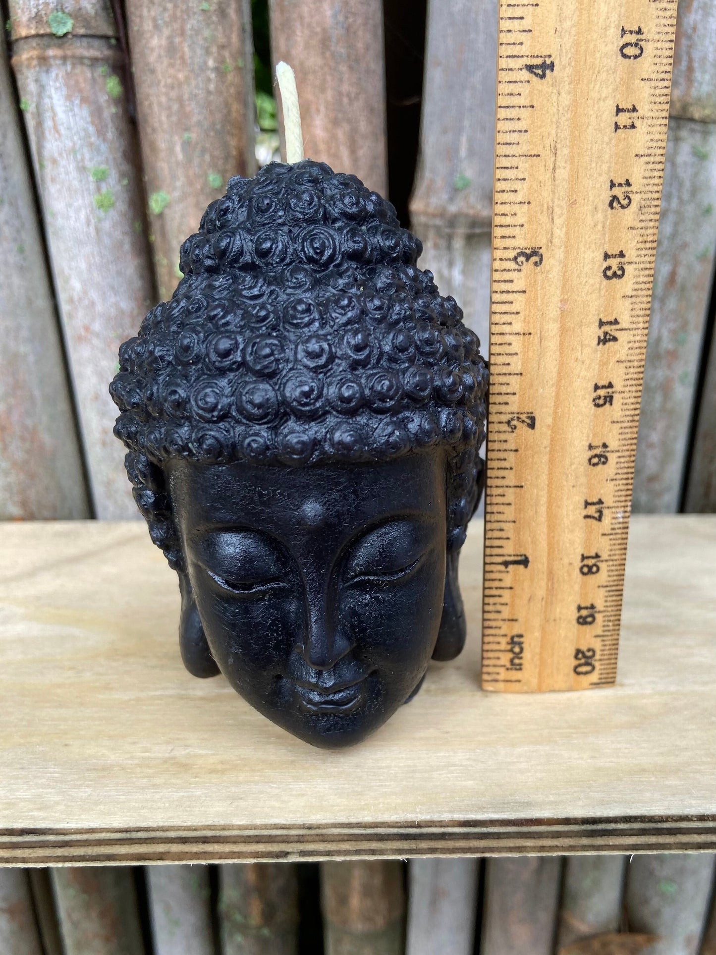 100% Pure Black Beeswax Candle-PURE Beeswax Buddha Candle