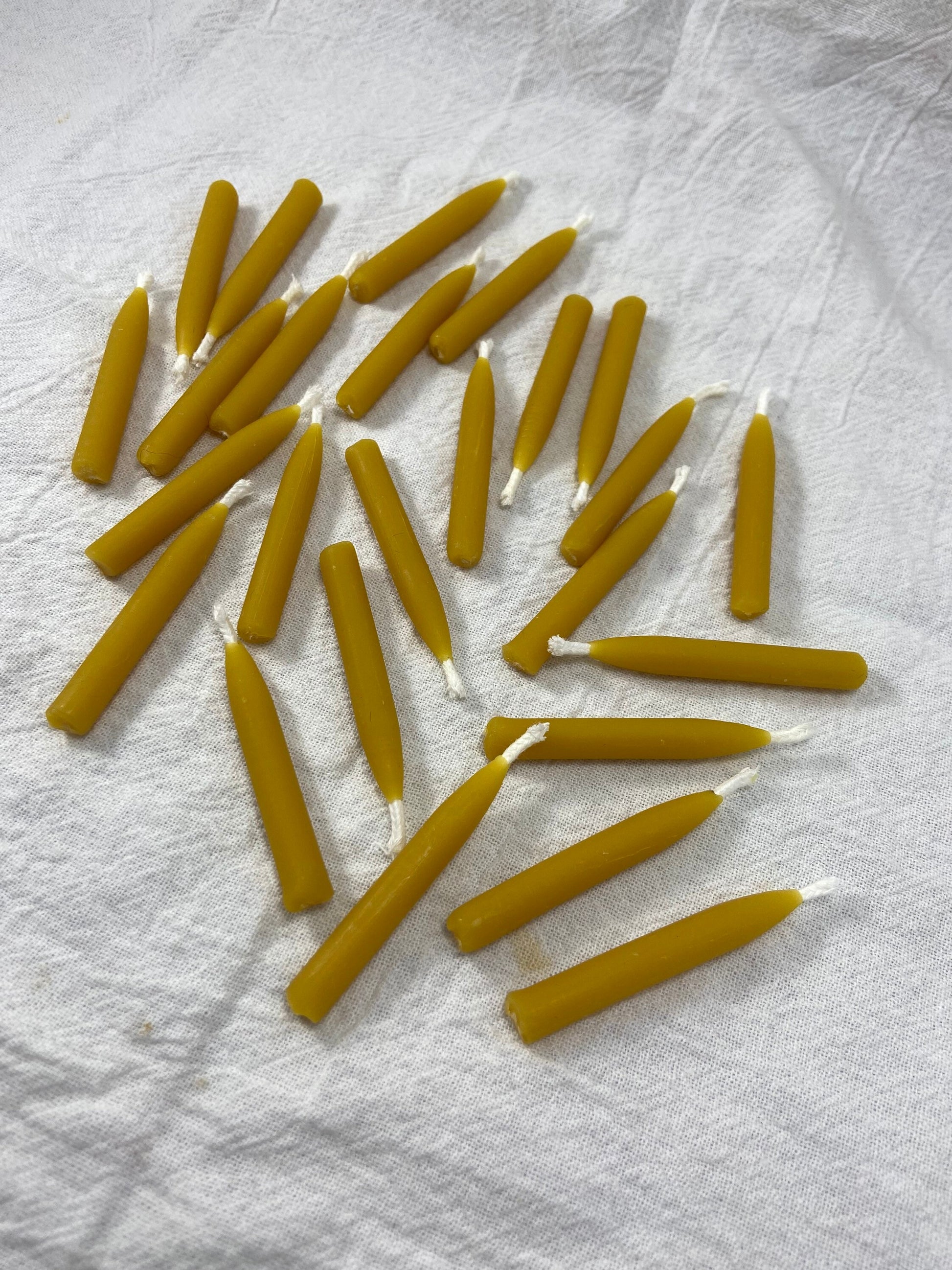 100% Pure Beeswax Candles-Meditation 20 Minute Pure Beeswax REFILL 25 Candles-Ritual-Charm-Intention-Yoga-Prayer-Timeout